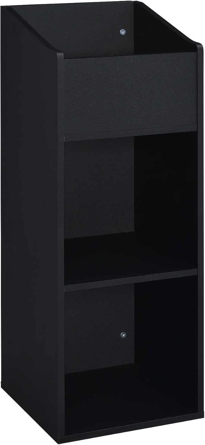 240 Vinyl Record Storage Rack for Albums, Magazine Display, Book and Files Organizer (White)