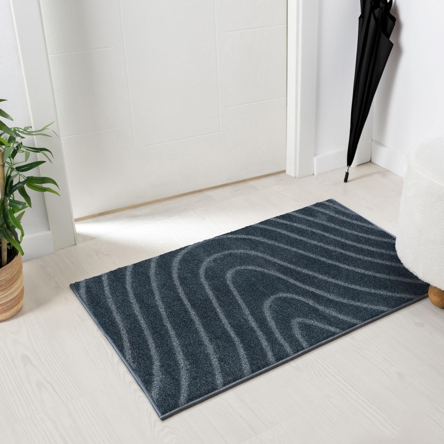 LUXE WEAVERS Modern Geometric Wave Cream 8x10 Area Rug