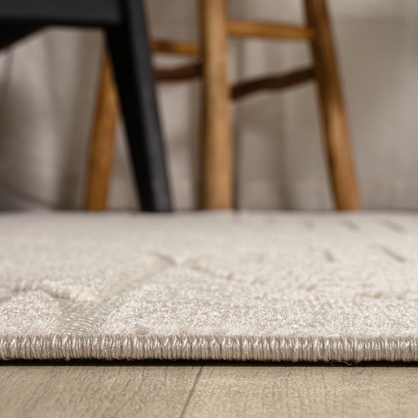 JONATHAN Y Nordby High-Low Arch Striped Ivory/Cream Indoor/Outdoor Area Rug, 8x10, Modern, Contemporary, Geometric, Bohemian, Bedroom, Kitchen, Living Room,Non Shedding (SCN104B-8)