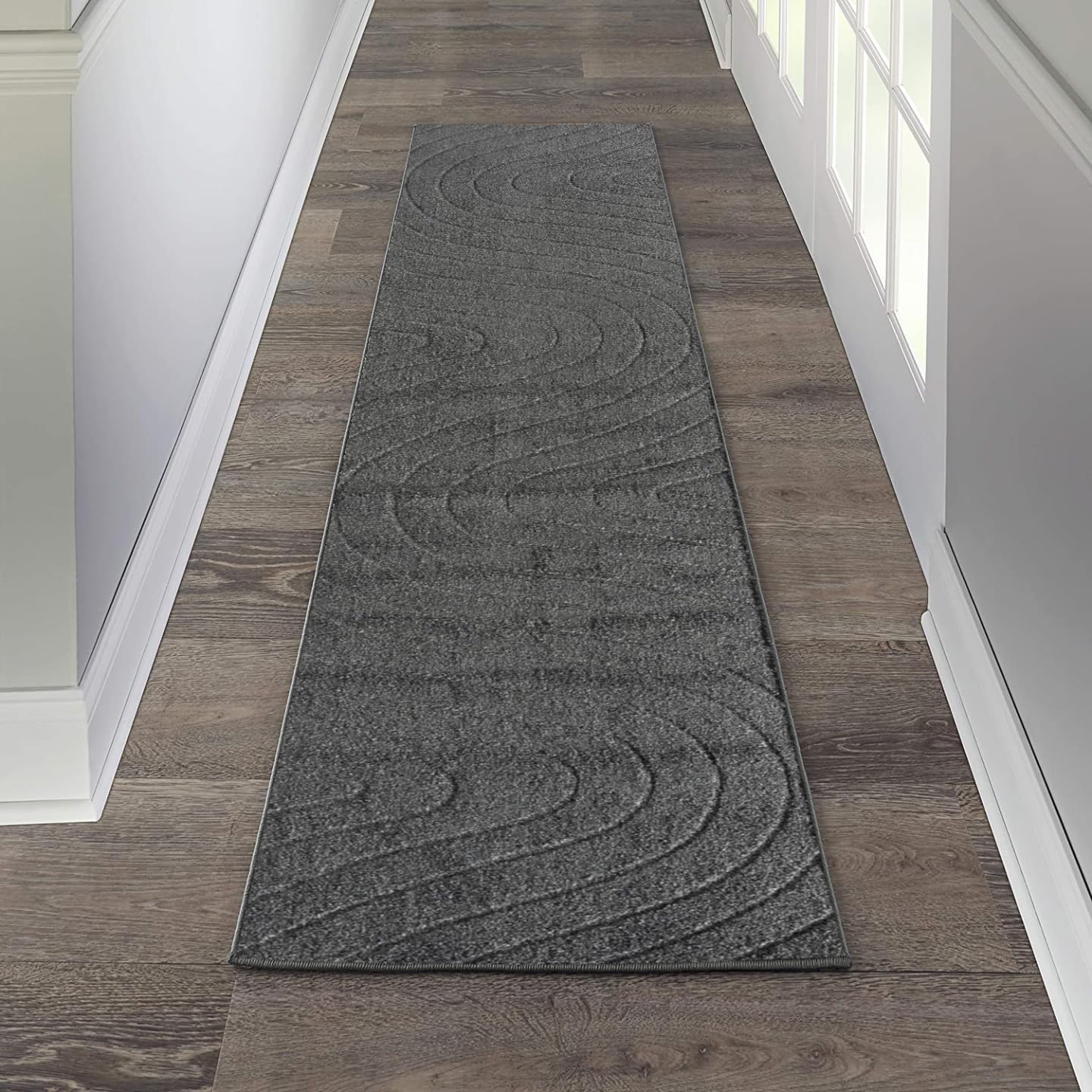 LUXE WEAVERS Modern Geometric Wave Cream 8x10 Area Rug